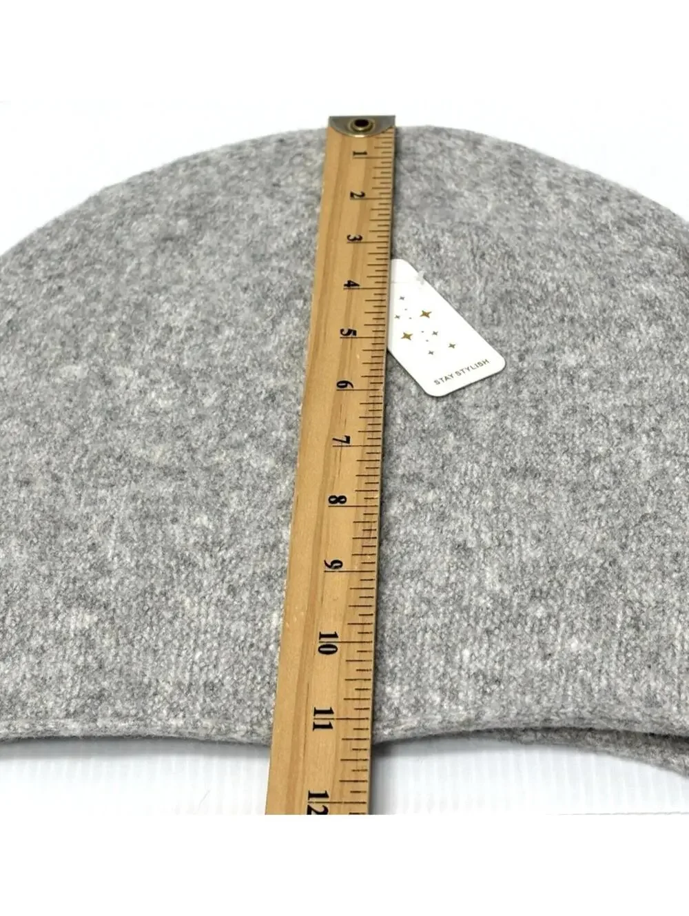 Slouchy Grey Beanie Unisex Winter Hat Casual Warm Knit Stylish Cap Soft New